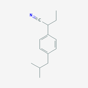molecular formula C14H19N B8402342 2-(4-Isobutylphenyl)butyronitrile 