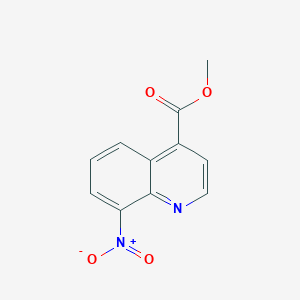 molecular formula C11H8N2O4 B8402371 8-Nitro-quinoline-4-carboxylic acid methyl ester 