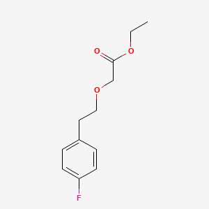 molecular formula C12H15FO3 B8402383 [2-(4-Fluoro-phenyl)-ethoxy]-acetic acid ethyl ester 