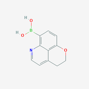 molecular formula C11H10BNO3 B8402440 (5,4-(Epoxyethano)quinoline-8-yl)boranic acid 