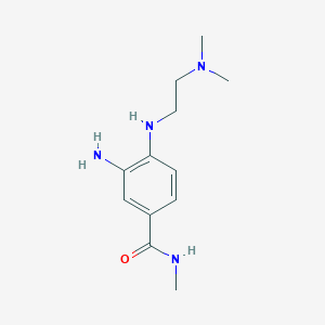 molecular formula C12H20N4O B8402446 3-Amino-4-{[2-(dimethylamino)ethyl]amino}-n-methylbenzamide 