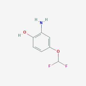 molecular formula C7H7F2NO2 B8402471 4-(Difluoromethoxy)-2-aminophenol 