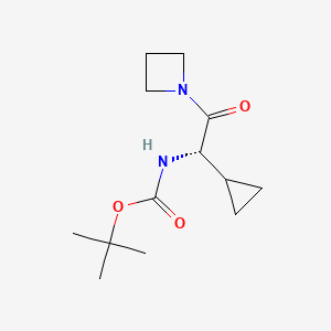 (S)-Tert-butyl 2-(azetidin-1-yl)-1-cyclopropyl-2-oxoethylcarbamate