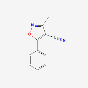 molecular formula C11H8N2O B8402562 3-Methyl-5-phenyl-isoxazole-4-carbonitrile 