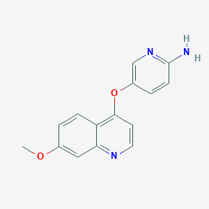 molecular formula C15H13N3O2 B8402567 5-(7-Methoxyquinolin-4-yloxy)pyridin-2-amine 