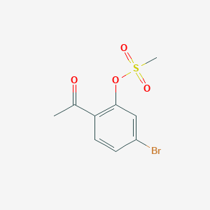 (2-acetyl-5-bromophenyl) methanesulfonate