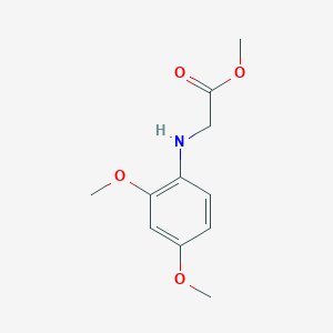 molecular formula C11H15NO4 B8402658 (2,4-Dimethoxyphenylamino)-acetic acid methyl ester 