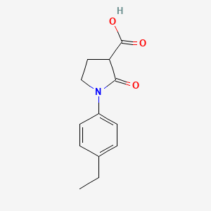 1-(4-Ethylphenyl)-2-oxopyrrolidine-3-carboxylic acid