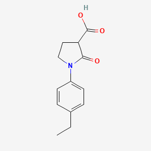 B8402725 1-(4-Ethylphenyl)-2-oxopyrrolidine-3-carboxylic acid CAS No. 1017427-40-5