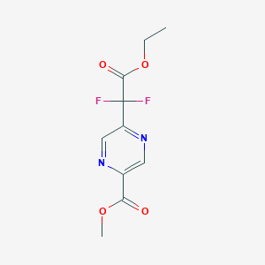Methyl 5-(2-ethoxy-1,1-difluoro-2-oxoethyl)pyrazine-2-carboxylate