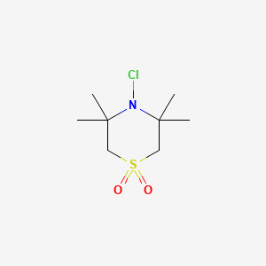 1-Chloro-2,2,6,6-tetramethyl-1-aza-4-thiacyclohexane-4,4-dioxide