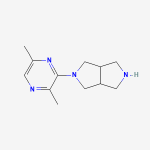 molecular formula C12H18N4 B8402804 2-(3,6-Dimethyl-pyrazin-2-yl)-octahydro-pyrrolo[3,4-c]pyrrole 