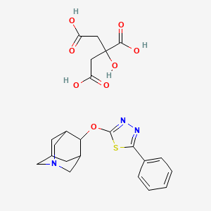 molecular formula C23H27N3O8S B8402845 Nelonicline (citrate) 