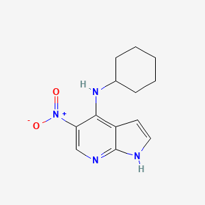 N-cyclohexyl-5-nitro-1H-pyrrolo[2,3-b]pyridin-4-amine