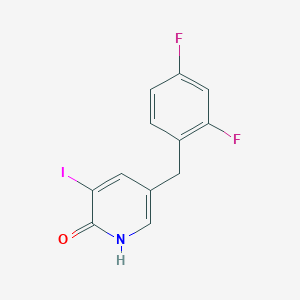 5-(2,4-difluorobenzyl)-3-iodopyridin-2(1H)-one