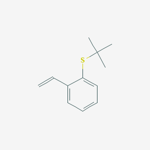 molecular formula C12H16S B8402871 2-(tert-Butylthio)styrene 