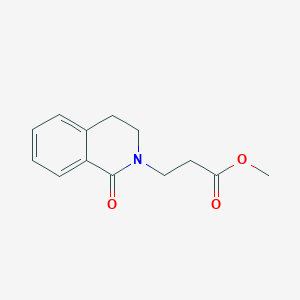 molecular formula C13H15NO3 B8402919 Methyl 3-(1-oxo-3,4-dihydroisoquinolin-2(1H)-yl)propanoate 