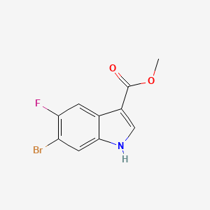 molecular formula C10H7BrFNO2 B8402945 methyl 6-bromo-5-fluoro-1H-indole-3-carboxylate 
