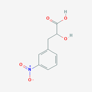 molecular formula C9H9NO5 B8402974 2-Hydroxy-3-(3-nitrophenyl)propionic acid 