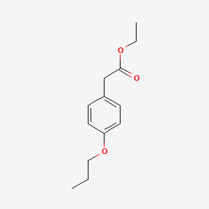 molecular formula C13H18O3 B8403088 Ethyl 2-(4-n-propoxyphenyl)acetate 