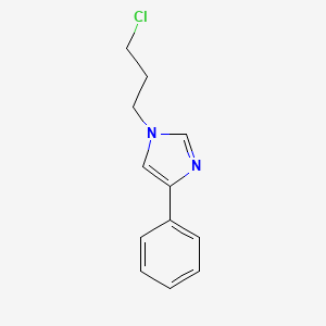 molecular formula C12H13ClN2 B8403102 4-phenyl-1-(3-chloropropyl)-1H-imidazole 
