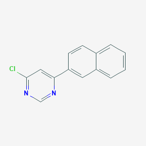 molecular formula C14H9ClN2 B8403110 4-Chloro-(6-naphthalen-2-yl)pyrimidine 
