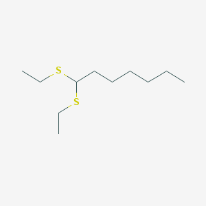molecular formula C11H24S2 B8403112 1,1-Bis(ethylsulfanyl)heptane 