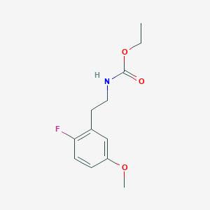 molecular formula C12H16FNO3 B8403145 [2-(2-Fluoro-5-methoxy-phenyl)-ethyl]carbamic acid ethyl ester 