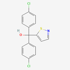 molecular formula C16H11Cl2NOS B8403146 Bis-(4-chloro-phenyl)-isothiazol-5-yl-methanol 