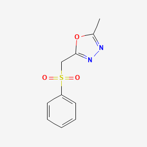2-Benzenesulfonylmethyl-5-methyl-[1,3,4]oxadiazole