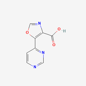 molecular formula C8H5N3O3 B8403168 5-(Pyrimidin-4-yl)oxazole-4-carboxylic acid 