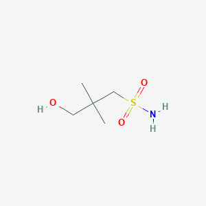 molecular formula C5H13NO3S B8403178 3-Hydroxy-2,2-dimethyl-1-propanesulfonamide 
