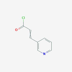 molecular formula C8H6ClNO B8403228 3-(Pyridin-3-yl)acryloyl chloride 