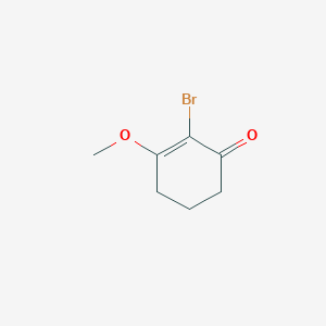 molecular formula C7H9BrO2 B8403288 2-Bromo-3-methoxycyclohex-2-en-1-one 