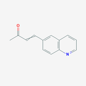 molecular formula C13H11NO B8403292 1-(Quinolin-6-yl)but-1-ene-3-one 