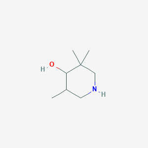 molecular formula C8H17NO B8403305 4-Hydroxy-3,3,5-trimethylpiperidine 