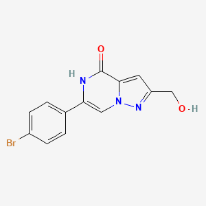 6-(4-bromo-phenyl)-2-hydroxymethyl-5H-pyrazolo[1,5-a]pyrazin-4-one