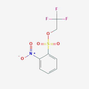 molecular formula C8H6F3NO5S B8403456 2,2,2-Trifluoroethyl 2-nitrobenzenesulfonate 