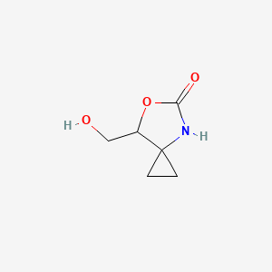 molecular formula C6H9NO3 B8403461 7-(Hydroxymethyl)-6-oxa-4-azaspiro[2.4]heptan-5-one 