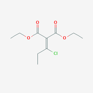 Diethyl(1-chloropropylidene)propanedioate
