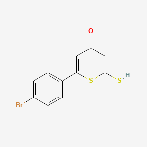 6-(4-Bromophenyl)-2-mercapto-thiopyran-4-one