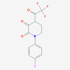 2,3-Piperidinedione, 1-(4-iodophenyl)-4-(2,2,2-trifluoroacetyl)-