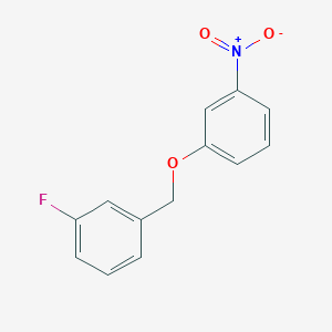 molecular formula C13H10FNO3 B8403539 (3-Fluoro-benzyloxy)-3-nitro-benzene 