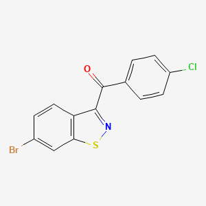 molecular formula C14H7BrClNOS B8403548 (6-Bromobenzo[d]isothiazol-3-yl)(4-chlorophenyl)methanone 