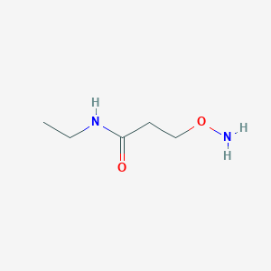 molecular formula C5H12N2O2 B8403599 3-aminooxy-N-ethylpropanamide 