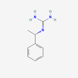 molecular formula C9H13N3 B8403619 (S)-1-phenylethylguanidine 