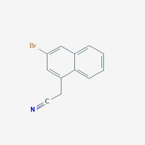 molecular formula C12H8BrN B8403643 3-Bromo-2-naphthalenylacetonitrile 