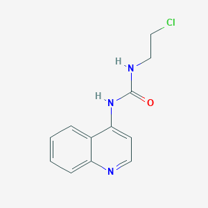 molecular formula C12H12ClN3O B8403714 1-(2-Chloroethyl)-3-quinolin-4-yl-urea 