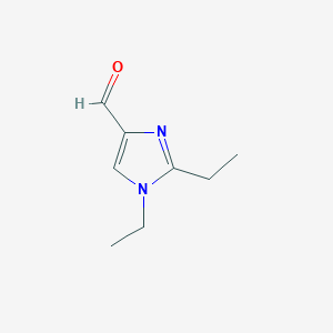 molecular formula C8H12N2O B8403741 1,2-Diethyl-4-formyl-1h-imidazole 