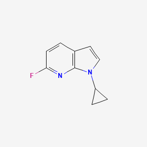 1-cyclopropyl-6-fluoro-1H-pyrrolo[2,3-b]pyridine